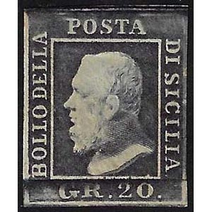 1859 - 20 grana ardesia violaceo (13d), ... 