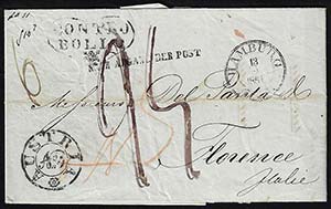 1851 - Lettera da Amburgo 13/2/1851 a ... 
