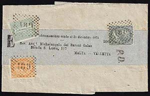 1871 - 1 cent., 5 cent., angolo mancante, 10 ... 