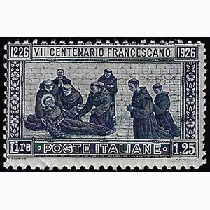 1926 - 1,25 lire San Francesco, dent. 11 da ... 