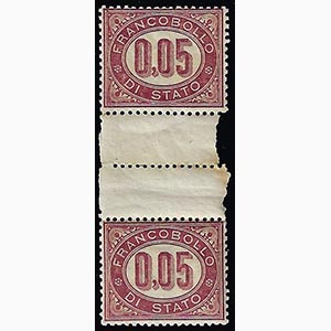 1875 - 0,05 lire Servizio (2), coppia ... 