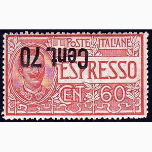 1924 - 70 cent. su 60 cent., soprastampa ... 