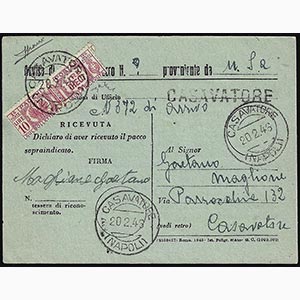 1946 - 10 lire lilla, fascia al centro (34), ... 