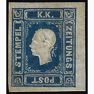 1858 - 1,05 soldi azzurro (8), nuovo, gomma ... 