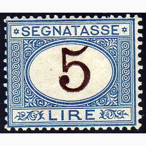 1870 - 5 lire azzurro e bruno (13), buona ... 