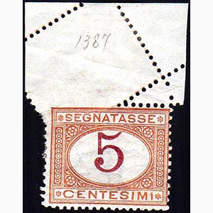 1890 - 5 cent. arancio e carminio (20), ... 