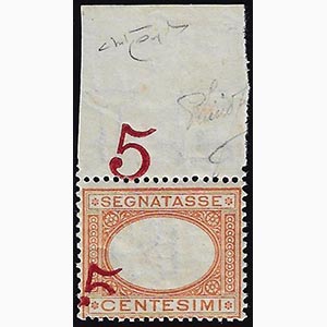 1890 - 5 cent. arancio e carminio (20), ... 