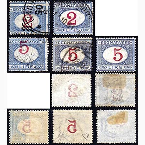 1903 - 2 lire e 5 lire, cinque esemplari con ... 