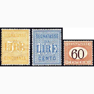 1903/24 - 50 e 100 lire, 60 lire arancio e ... 