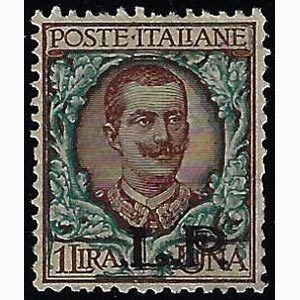 1923 - 1 lira, soprastampa BLP del II tipo, ... 