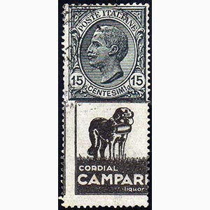 1924 - 15 cent. Cordial Campari, senza ... 