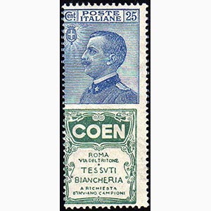 1924 - 25 cent. Coen (5), gomma integra, ... 