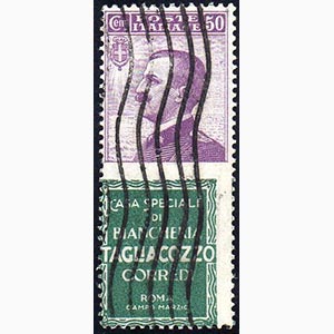 1924 - 50 cent. Tagliacozzo, vignetta ... 