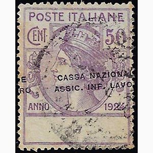 CASSA NAZIONALE ASSIC. INF. LAVORO 1924 - 50 ... 