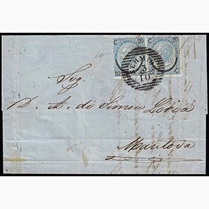1866 - 20 cent. su 15 cent. Ferro di Cavallo ... 