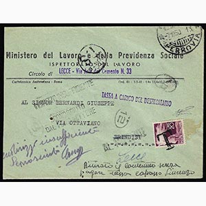 1950 - 20 lire Democratica (561), perfetto, ... 