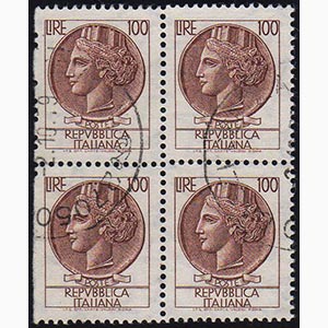 1974  - 100 lire Siracusana (1083), blocco ... 