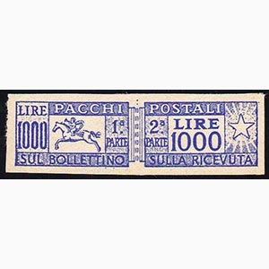 1977 - 1.000 lire Cavallino, falso per posta ... 