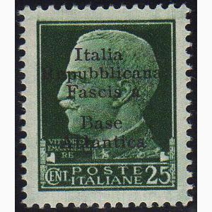 BASE ATLANTICA 1943 - 25 cent., varietà di ... 