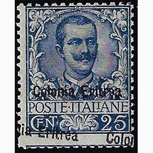 1903 - 25 cent. Floreale, doppia soprastampa ... 