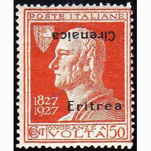 1927 - 50 cent. Volta, soprastampa Eritrea ... 