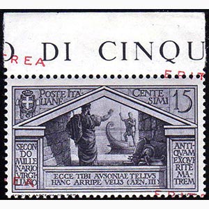 1930 - 15 cent. Virgilio, soprastampa ... 