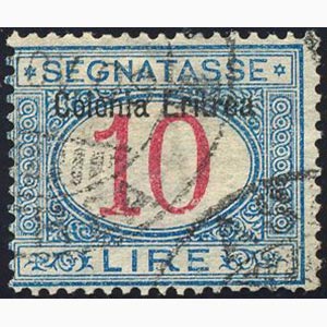 SEGNATASSE 1903 - 10 lire soprastampato in ... 
