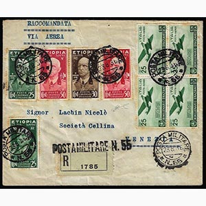1936 - 25 cent., due esemplari, 30 cent., 50 ... 