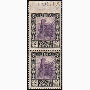 1921 - 55 cent. Pittorica, non dentellato in ... 