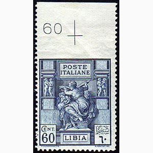 1924 - 60 cent. Sibilla Libica, dent. 14, ... 