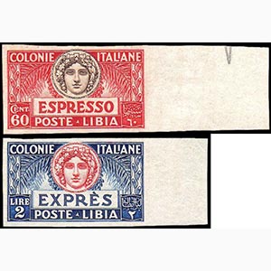 ESPRESSI 1923 - 60 cent., 2 lire, prove ... 