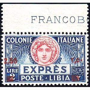ESPRESSI 1933 - 2,50 su 2 lire azzurro e ... 
