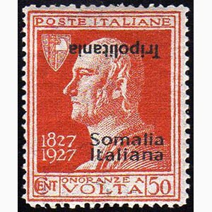 1927 - 50 cent. Volta, soprastampa Somalia ... 