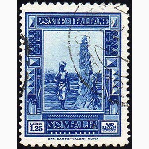 1932 - 1,25 lire Pittorica, dent. 12 x 14 ... 