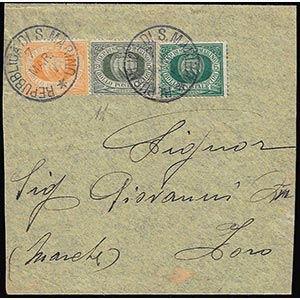1898 - 5 cent. verde olivastro, 5 cent. ... 