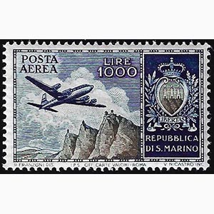 1953 - 1.000 lire Aereo e Veduta (112), ... 