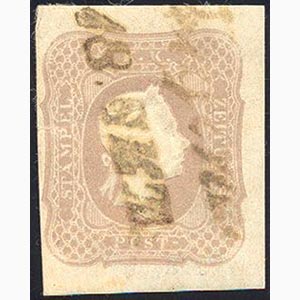 AUSTRIA GIORNALI 1861 - 1,05 k. Lilla grigio ... 
