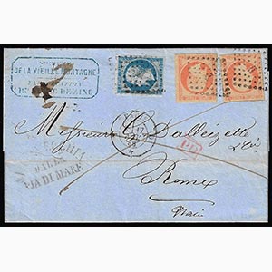 FRANCIA 1858 - 20 cent., 40 cent., due ... 