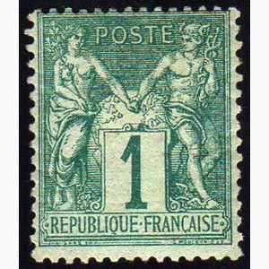 FRANCIA 1876 - 1 cent. Sage, I tipo (61), ... 