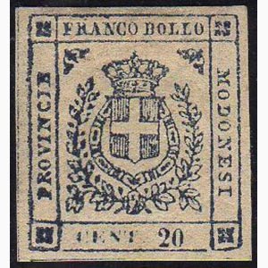 1859 - 20 cent. ardesia violaceo, varietà ... 