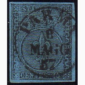 1852 - 40 cent. azzurro chiaro (5a), ... 