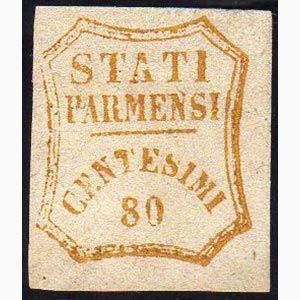 1859 - 80 cent. bistro (18a), nuovo senza ... 