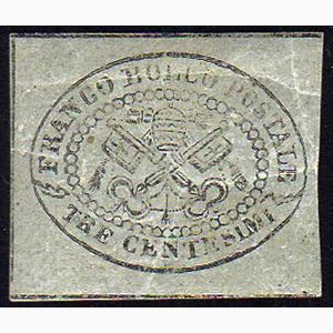 1867 - 3 cent. grigio (15), gomma originale, ... 