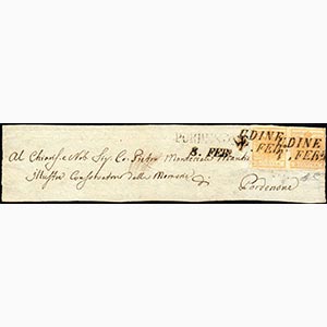 1850 - 5 cent. giallo ocra (1), coppia, ... 