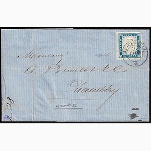 1856 - 20 cent. cobalto (15), grandi ... 