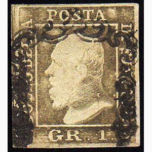 1859 - 1 grano verde oliva grigiastro, I ... 
