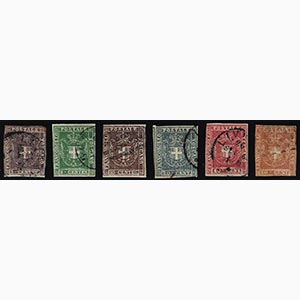 1860 - Serie completa dall1 cent. all80 ... 