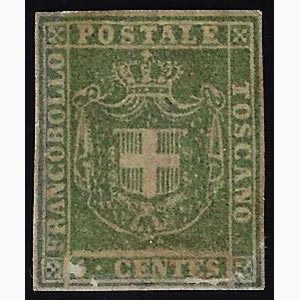 1860 - 5 cent. verde (18), nuovo, gomma ... 