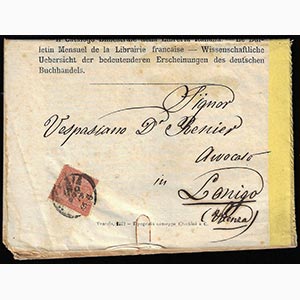 1872 - 2 cent. De La Rue, tiratura di Torino ... 