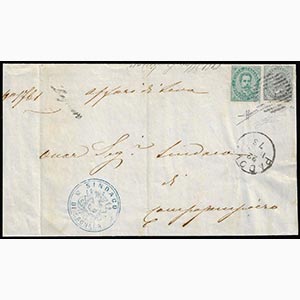 1879 - 5 cent. De La Rue, tiratura di Torino ... 